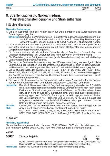 O. Strahlendiagnostik, Nuklearmedizin ... - medical text online