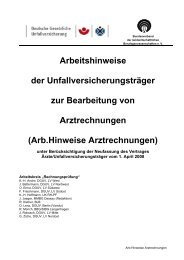 Arbeitshinweise - Berufsverband Niedergelassener Chirurgen