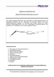 GEBRAUCHSANWEISUNG BEHEIZTER BEATMUNGSSCHLAUCH