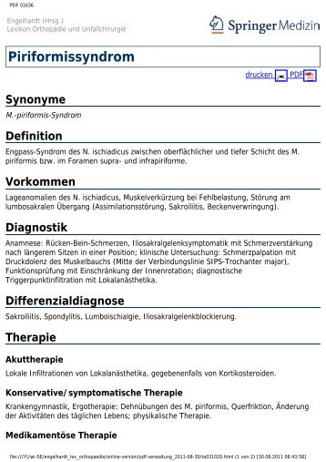 Piriformissyndrom - Engelhardt Lexikon Orthopädie und ...