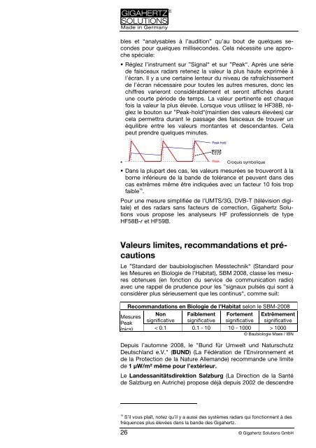 HF-Analyser - Gigahertz Solutions