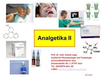 Analgetika II - Institut für Pharmakologie und Toxikologie ...