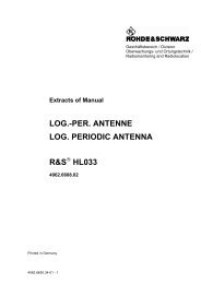 log.-per. antenne log. periodic antenna r&s hl033 - Isotest