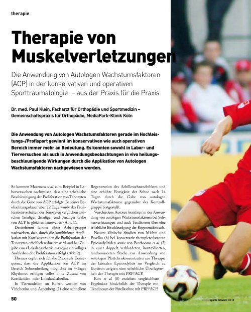 Download Artikel ACP Therapie - MediaPark Klinik