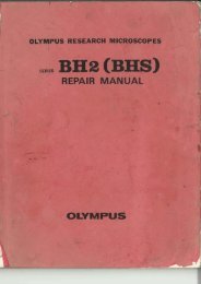 Olympus BH-2 (BHS) Research Microscope Repair Manual