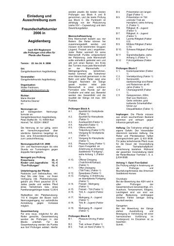 Einladung und Ausschreibung zum Freundschaftsturnier ... - IPZV