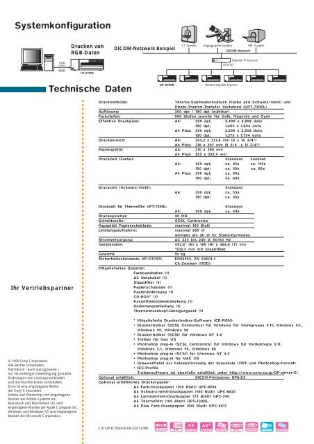 Sony UP-D70XR - medicomp