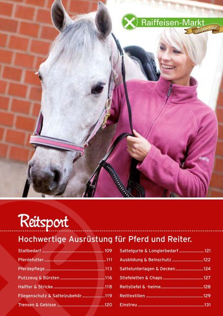 Thema Reitsport - AGRAVIS Raiffeisen AG