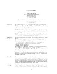 Curriculum Vitae - UCLA Computer Science Department