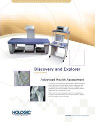 Scan Site Specifications According to Model - Medicor