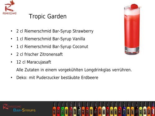 Rezepte für Alkoholfreie Cocktails mit Riemerschmid Bar-Syrups