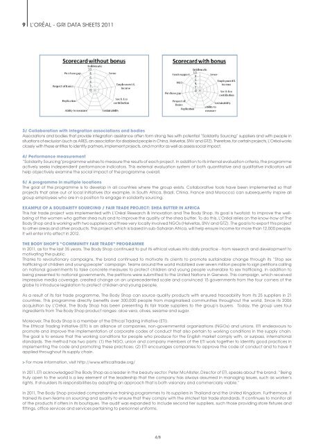 Organizational Strategy - Sustainable Development - L'Oréal