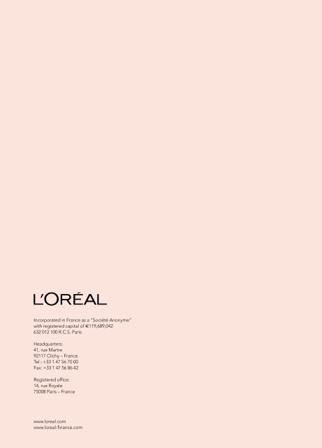 2008 Annual Report - Sustainable Development - L'Oréal