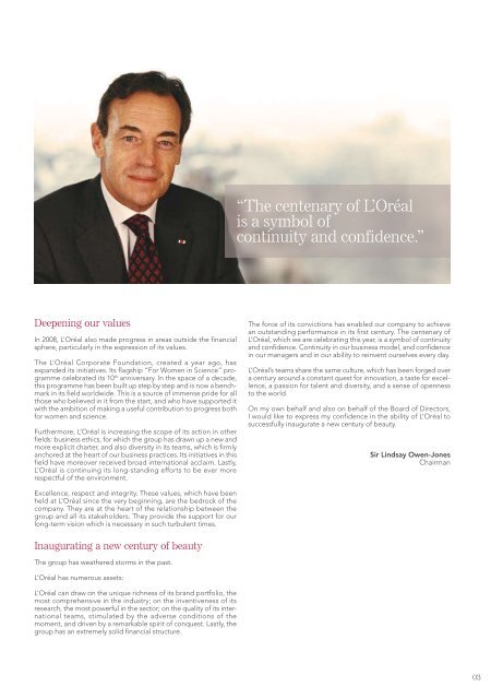2008 Annual Report - Sustainable Development - L'Oréal