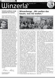 Stadtteilzeitung Winzerla November 2011 - Winzerla - Jenapolis