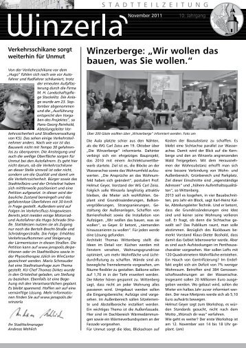 Stadtteilzeitung Winzerla November 2011 - Winzerla - Jenapolis