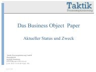 Das Business Object Paper - MSP Medien Systempartner