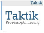 Unternehmensvorstellung Taktik Prozessoptimierung GmbH, Herr ...