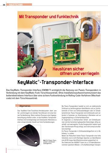 KeyMatic®-Transponder-Interface - ELV