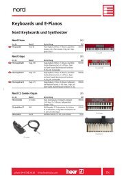 Keyboards und E-Pianos