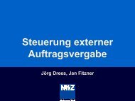 Steuerung externer Auftragsvergabe