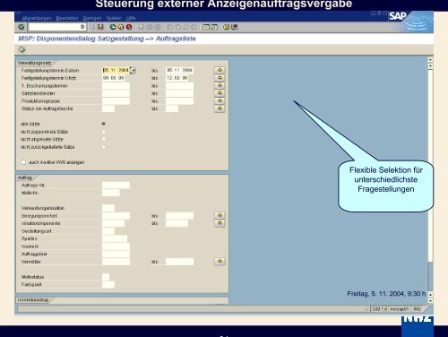 Steuerung externer Auftragsvergabe