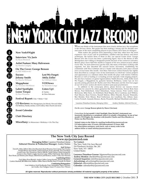 Return of the Guitar Man - The New York City Jazz Record