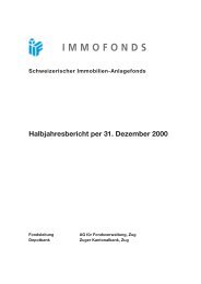 Vermögensrechnung per 31. Dezember 2000 - IMMOFONDS