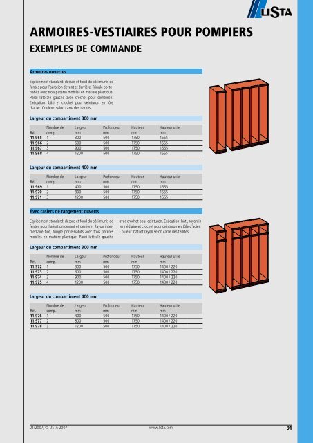 LO Armoires vestiaires Swiss - Lista Office