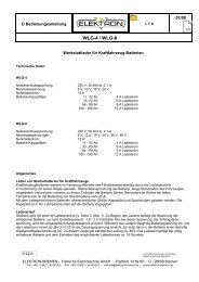 WLG 4 / Bedienungsanleitung - ELEKTRON Bremen GmbH