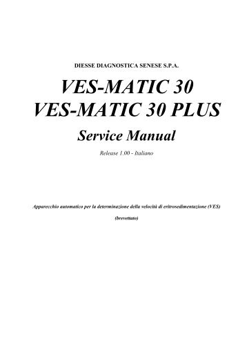 MANUALE DI PROGRAMMAZIONE - DIESSE Diagnostica Senese