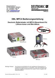 DBL MPC4 Bedienungsanleitung - Deutronic Elektronik GmbH