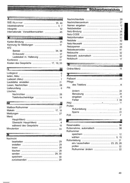 Bedienungsanleitung - Altehandys.de