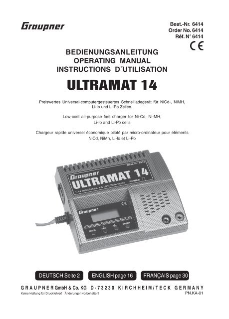 ULTRAMAT 14 - Graupner