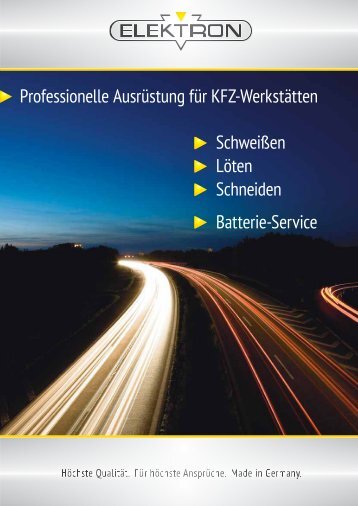 Professionelle Ausrüstung für KFZ-Werkstätten Schweißen Löten ...