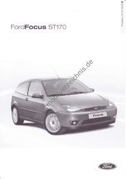 Preisliste Ford Focus ST170, 7/2002 - mobilverzeichnis.de