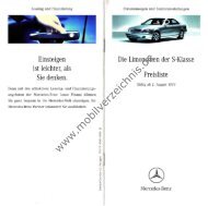 Preisliste Mercedes BR 220 S-Klasse, 8/1999 - mobilverzeichnis.de