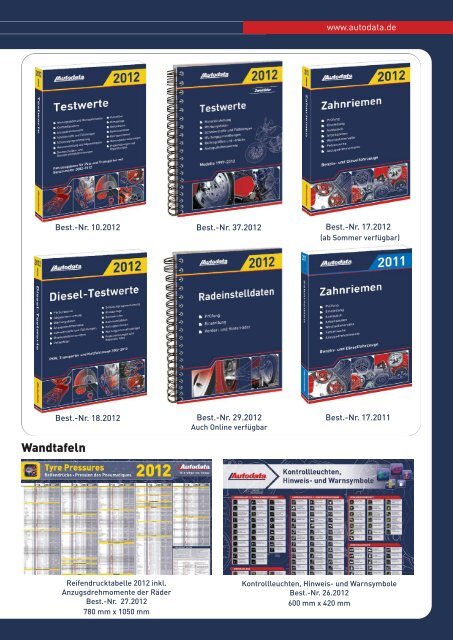 Autodata Katalog inklusive Bestellschein - Rösner KFZ Werkzeuge