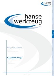 Allg.-Handwerk Kfz-Werkzeuge - hansewerkzeug