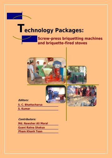 Technology Packages: Screw-press Briquetting - Naef-nepal.org
