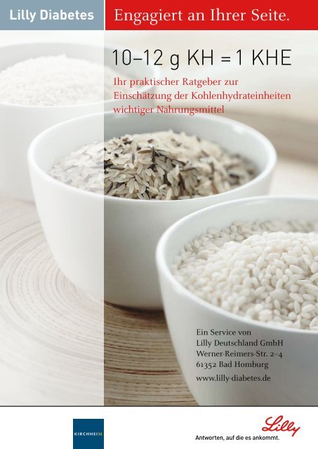 Broteinheiten-Tabelle - Lilly Deutschland GmbH
