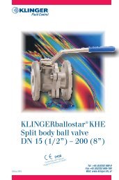 KLINGERballostar KHE Split body ball valve DN 15 (1 ... - Bagges AS