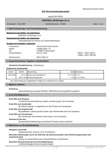 RHEOSOL-LM-Reiniger Uni A - Medigroba GmbH