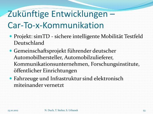 Portable Navigation Devices (PND) - Technische Hochschule Wildau