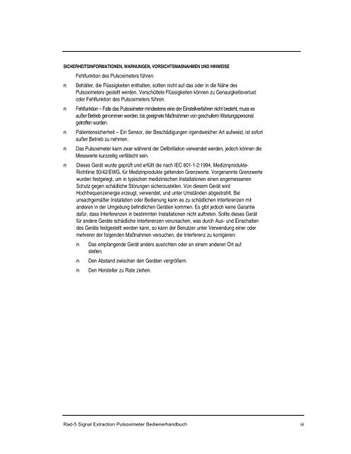 Bedienungsanleitung RAD 5.pdf - Acutronic Medical Systems GmbH