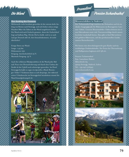 Pedaliero Ausgabe Dolomiten