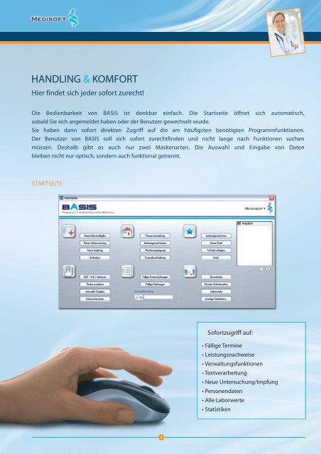 Das Programm für die arbeitsmedizinische ... - Medisoft GmbH