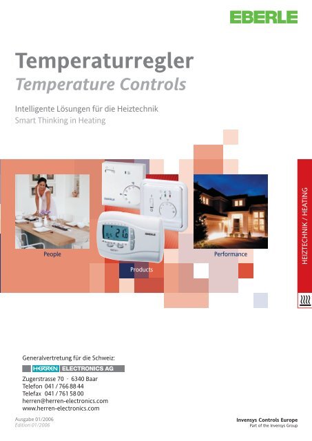 Temperaturregler Temperature Controls - Dr. med. D. Aubry