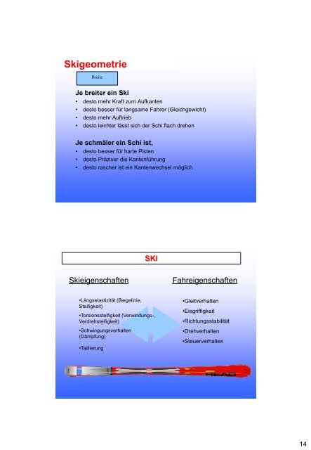 Materialkunde Ski alpin (Mag. Klaus Hopferwieser)