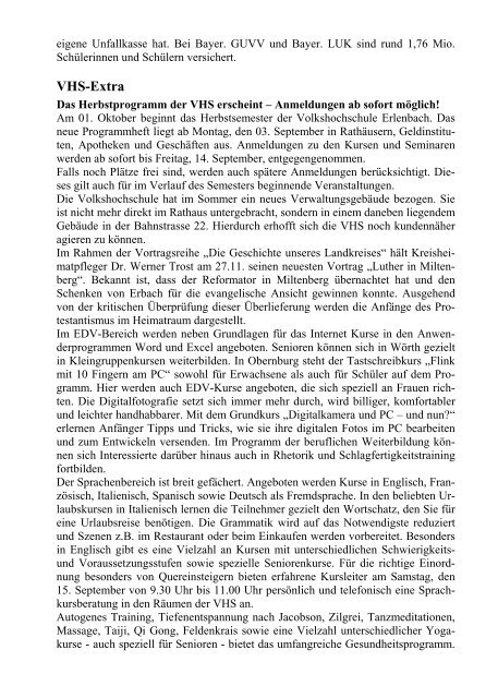 Amtsblatt Klingenberg a.Main - Klingenberg am Main